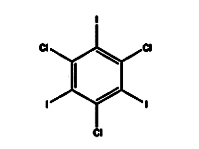 1,3,5 - trichloro-2, 4,6 - triiodobenzene